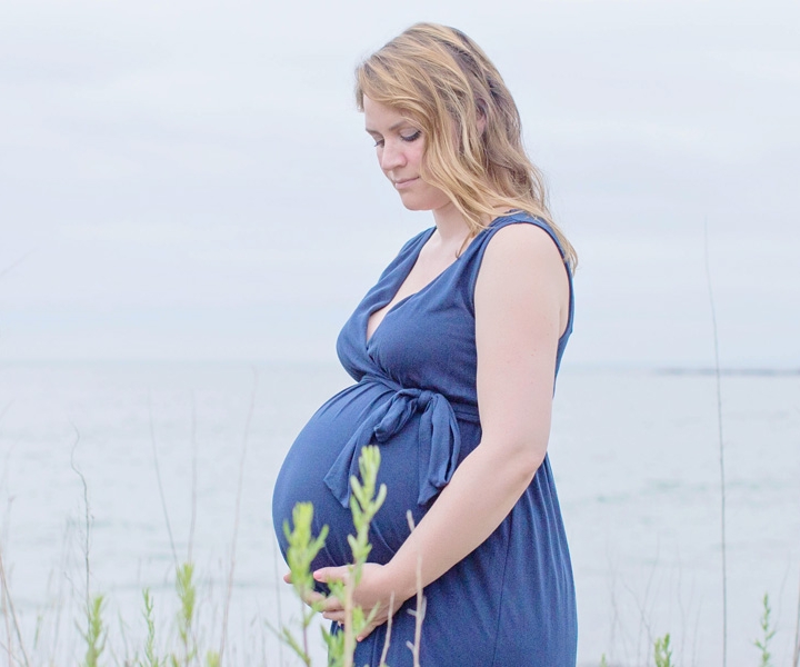 White Maternity Session