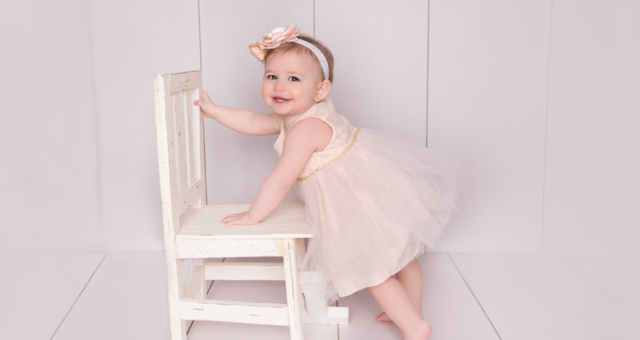 Penelope, 1 year & cake smash