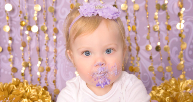 Tenley, 1 year & cake smash