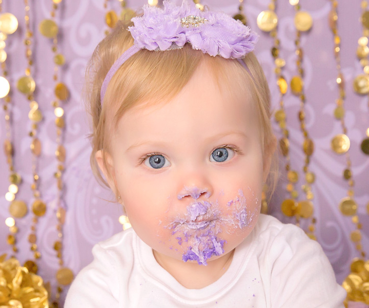 Tenley, 1 year & cake smash